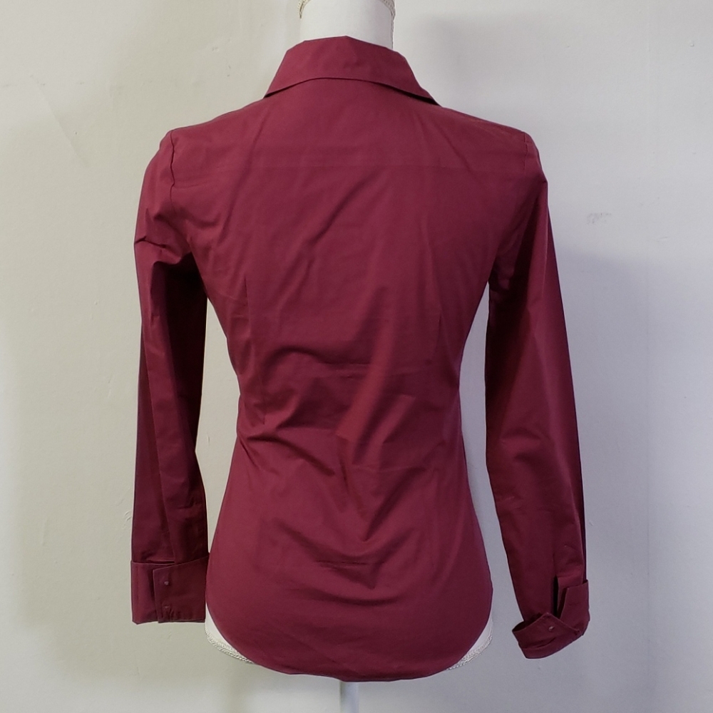 Calvin Klein Button Down Shirt, Raspberry Red - image 4